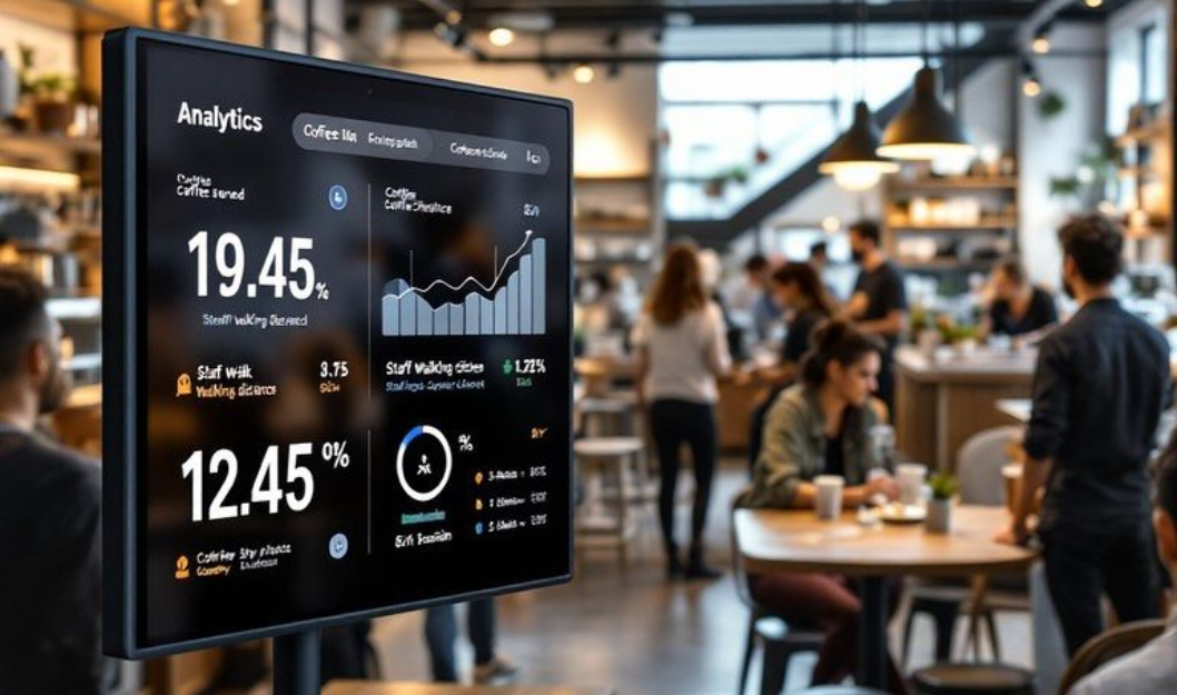 Vision AI dashboard in restaurant environment